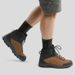 Botas De Montaña Y Trekking Impermeables De Piel Hombre Forclaz Trek100 -Famoso Zapato Tienda botas de montaa y trekking impermeables de piel hombre forclaz trek100 4