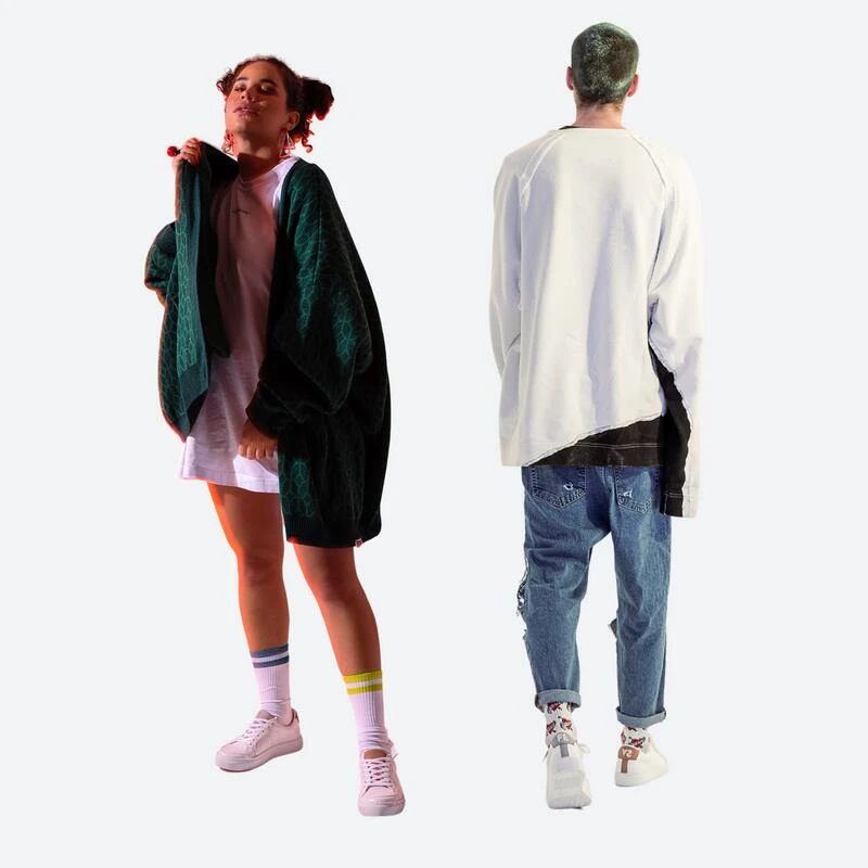 Zapatillas Sostenibles Para Mujer Feas Brand Uyuni Blanco/Melocotón/Gris Caminar 5 Zapatillas Sostenibles Para Mujer Feas Brand Uyuni Blanco/Melocotón/Gris Caminar - Imagen 5